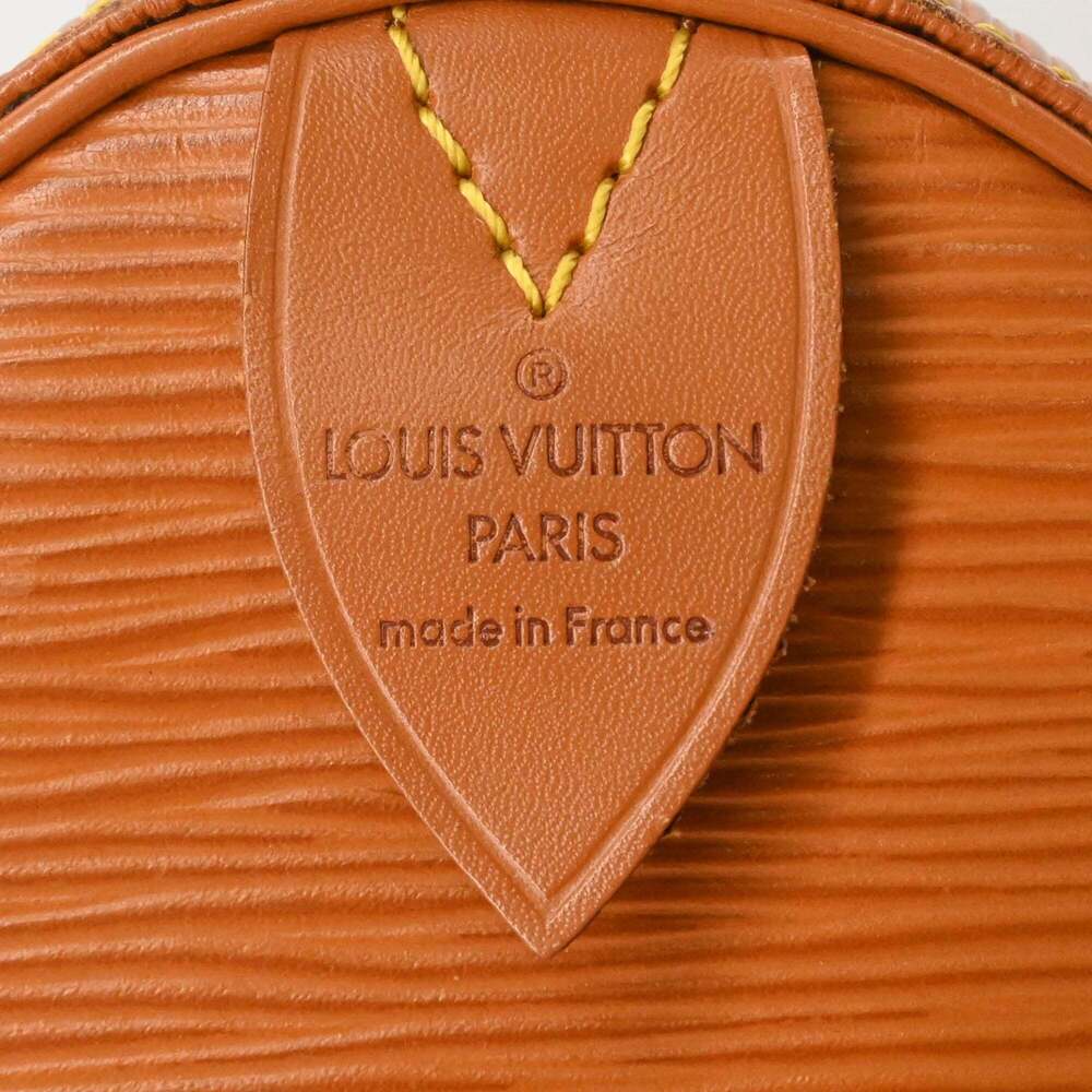 LOUIS VUITTON Authentic Brown Leather Keepall 45 Boston Bag - Picture 7 of 16